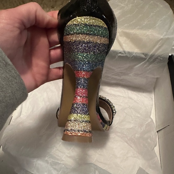 Betsy Johnson Armani Bright Multi Heels Size 8.5 NIB - Picture 8 of 13